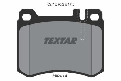 Тормозные колодки дисковые, комплект TEXTAR 2102404