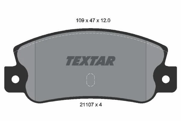 Тормозные колодки дисковые, комплект TEXTAR 2110701 (фото 1)