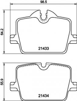 Колодки гальмівні (задні) BMW 3 (G20/G21/G80/G81)/Z4 (G29) 18-/4 (G22/G82) 20-(з датчиком) (Trw) Q+ TEXTAR 2143301 (фото 1)