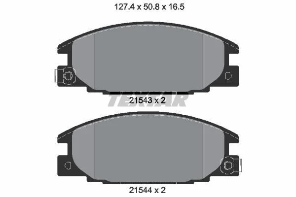 Тормозные колодки дисковые, комплект TEXTAR 2154302 (фото 1)