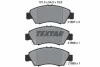 Тормозные колодки дисковые, комплект TEXTAR 2169701 (фото 1)