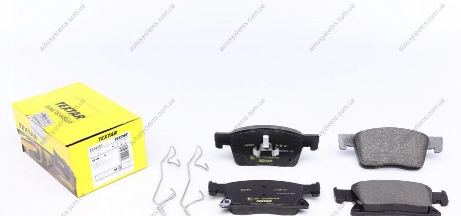 Колодки гальмівні (передні) Opel Astra K 15- (Ate-Teves) R16 TEXTAR 2234501 (фото 1)
