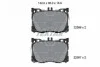 Колодки гальмівні (передні) MB C-class (W205/S205/C205)/E-class (W213) 16- (Brembo) TEXTAR 2258601 (фото 2)