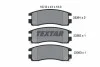 Тормозные колодки дисковые, комплект TEXTAR 2336101 (фото 1)