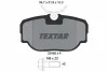 Тормозные колодки дисковые, комплект TEXTAR 2345801 (фото 1)