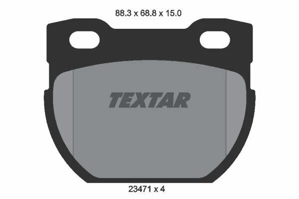 Тормозные колодки дисковые, комплект TEXTAR 2347101 (фото 1)