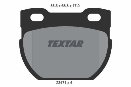 Тормозные колодки дисковые, комплект TEXTAR 2347103