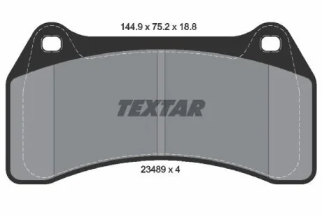 Тормозные колодки дисковые, комплект TEXTAR 2348901