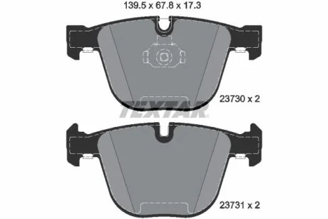 Автозапчасть TEXTAR 23730 17.3 05