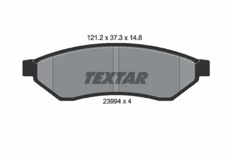 Тормозные колодки дисковые, комплект TEXTAR 2399401