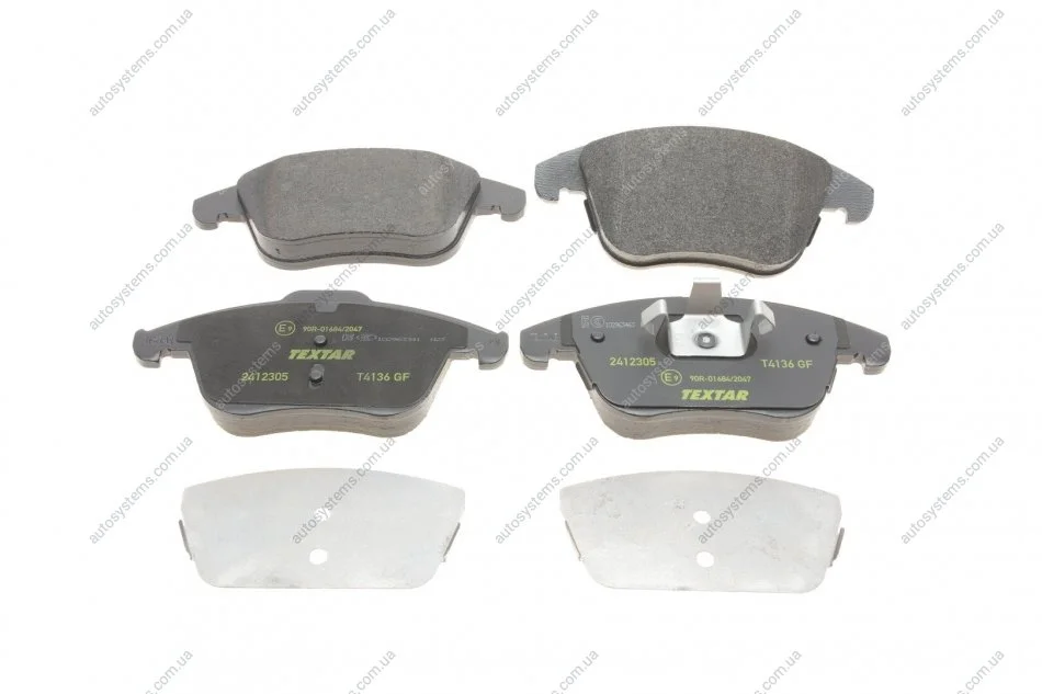 Колодки гальмівні (передні) Land Rover Range Rover Evoque 1.5-2.2D 11- (Teves) Q+ TEXTAR 2412305 (фото 1)