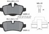 Колодки гальмівні (задні) Mini (R56)/Roadster (R59)/Clubman (R55) 06-15 (Lucas) Q+ TEXTAR 2428901 (фото 2)