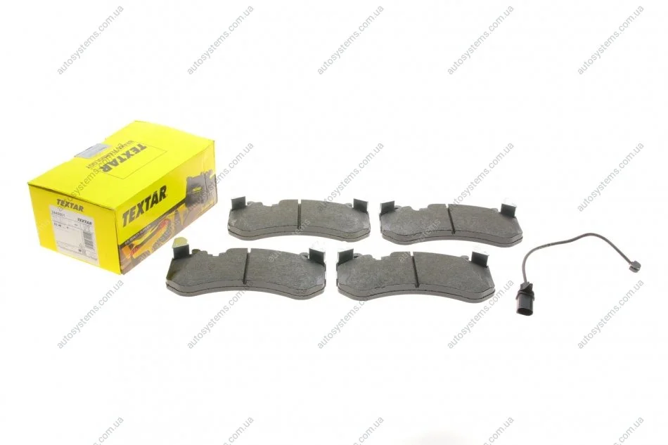 Колодки гальмівні (передні) Audi A6 08-18/A7 13-18 (Brembo) (з датчиком) TEXTAR 2445501 (фото 1)