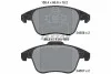 Комплект гальмівних колодок передн, DS DS 3 / DS 3, DS 4, DS 5 CITROEN C4 GRAND PICASSO I, C4 II, C4 III, C4 PICASSO I, C4 PICASSO II, DS4, DS5 OPEL CORSA F, MOKKA 1.2-Electric 10.06- TEXTAR 2455801 (фото 1)