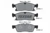 Колодки гальмівні (передні) Jeep Grand Cherokee IV 3.0-6.4 10- (Teves) Q+ (194.5x64x19) TEXTAR 2519002 (фото 2)