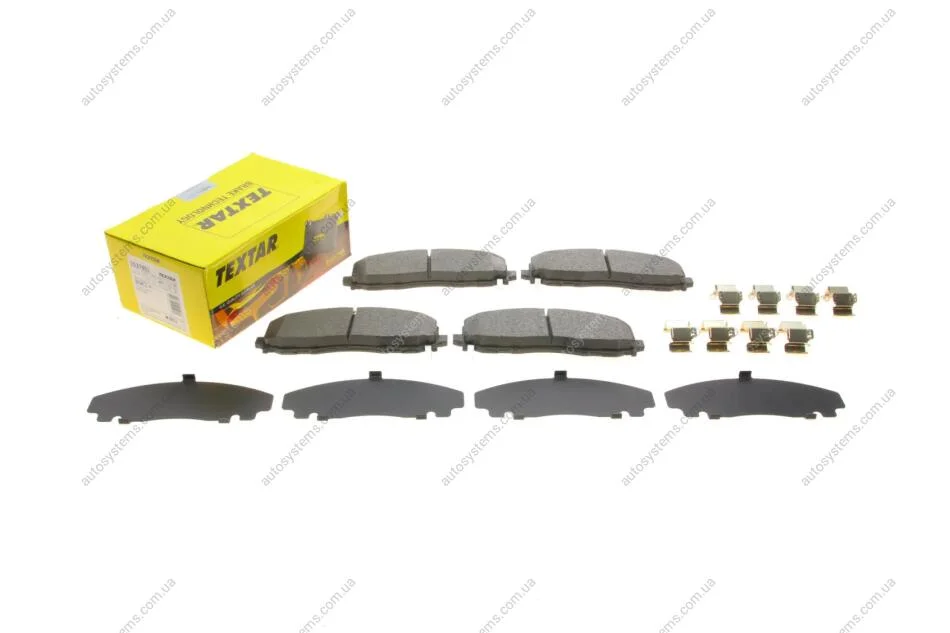 Колодки гальмівні (передні) Jeep Wrangler 17-/Fiat Freemont 11- (Akebono) TEXTAR 2537801 (фото 1)