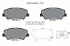 Колодки гальмівні (передні) Hyundai Elantra 10-/ i30 11-/ Kia Ceed/Cerato 12- R15 Q+ TEXTAR 2570801 (фото 2)