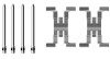Комплект монтажный тормозных колодок TEXTAR 82555000 (фото 1)