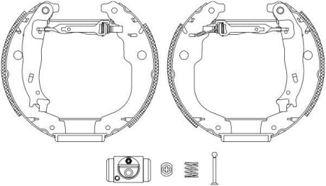 Колодки тормозные барабанные, комплект TEXTAR 84067201