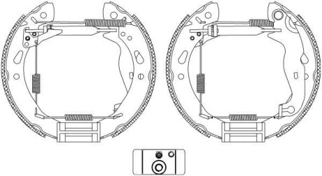 Колодки тормозные барабанные, комплект TEXTAR 84069200