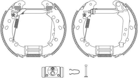 Колодки тормозные барабанные, комплект TEXTAR 84075000
