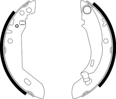 Колодки тормозные барабанные, комплект TEXTAR 91031800