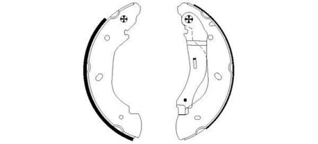 Колодки тормозные барабанные, комплект TEXTAR 91059100