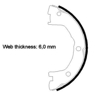 Колодки тормозные стояночного тормоза TEXTAR 91081400