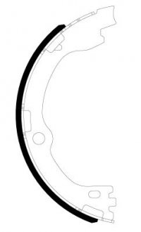 Колодки ручника Kia Sorento 15- (188.8x26) TEXTAR 91084500