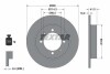 Тормозной диск задний невентилируемый TEXTAR 92083003 (фото 1)