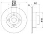 Тормозной диск задний невентилируемый TEXTAR 92154203 (фото 1)