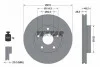 Диск гальмівний (передній) Toyota Auris 07-13/ Corolla 06- (273x26) PRO TEXTAR 92163703 (фото 2)