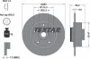 Диск гальмівний (задній) Renault Megane 08- (260x8) (+ABS) (з підшипником) PRO TEXTAR 92195903 (фото 3)