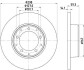 Тормозной диск задний невентилируемый TEXTAR 92230503 (фото 1)