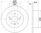 Диск гальмівний (задній) Toyota Camry/Lexus ES 06- (281x10) PRO TEXTAR 92257803 (фото 2)