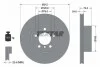 Диск гальмівний (передній) BMW 1(F20/F21) 11-/3 (E90/E91/E92) 07-11 (312x24) PRO+ TEXTAR 92261805 (фото 5)