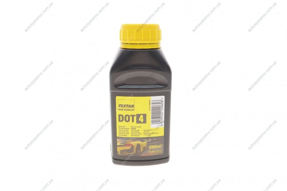 Рідина гальмівна DOT4 (0.25L) TEXTAR 95002100 (фото 1)