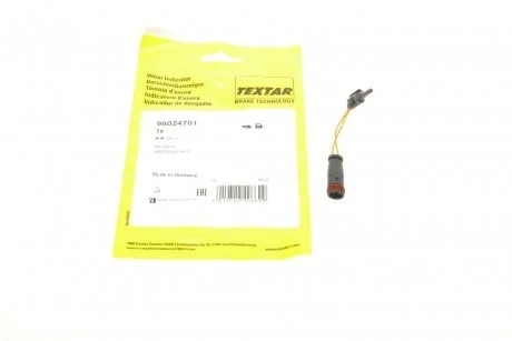 Датчик износа, тормоз. TEXTAR 98024701