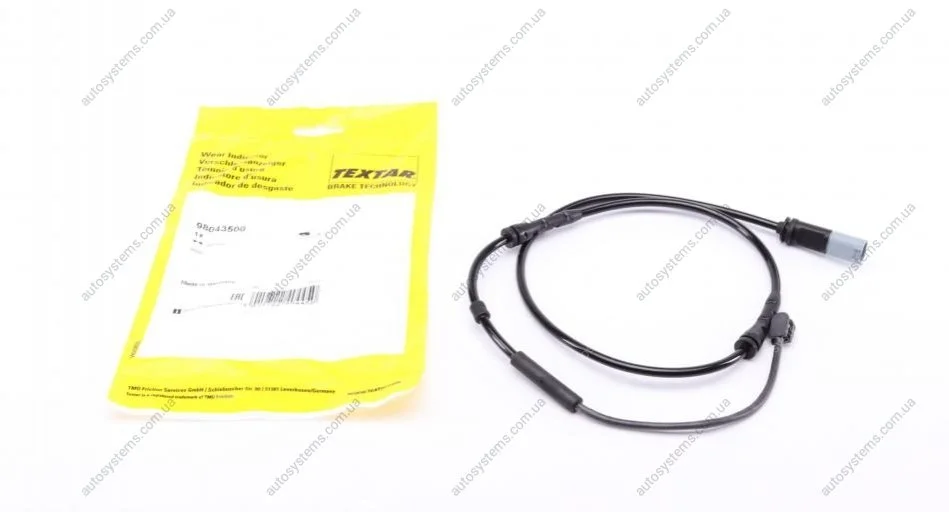 Датчик зносу гальмівних колодок (передніх) BMW X3/X4 10- (L=955mm) TEXTAR 98043500 (фото 1)