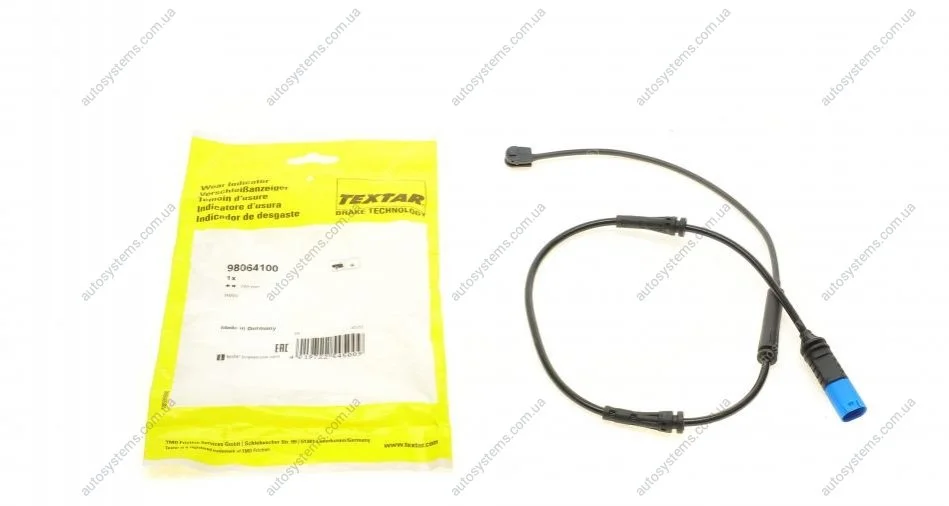 Датчик зносу гальмівних колодок (передніх) BMW 3 (G20/G80)/4 (G23/G83) 19- TEXTAR 98064100 (фото 1)