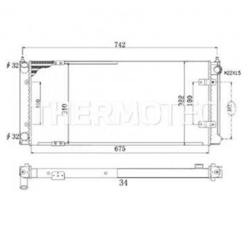 Радиатор THERMOTEC D7W028TT