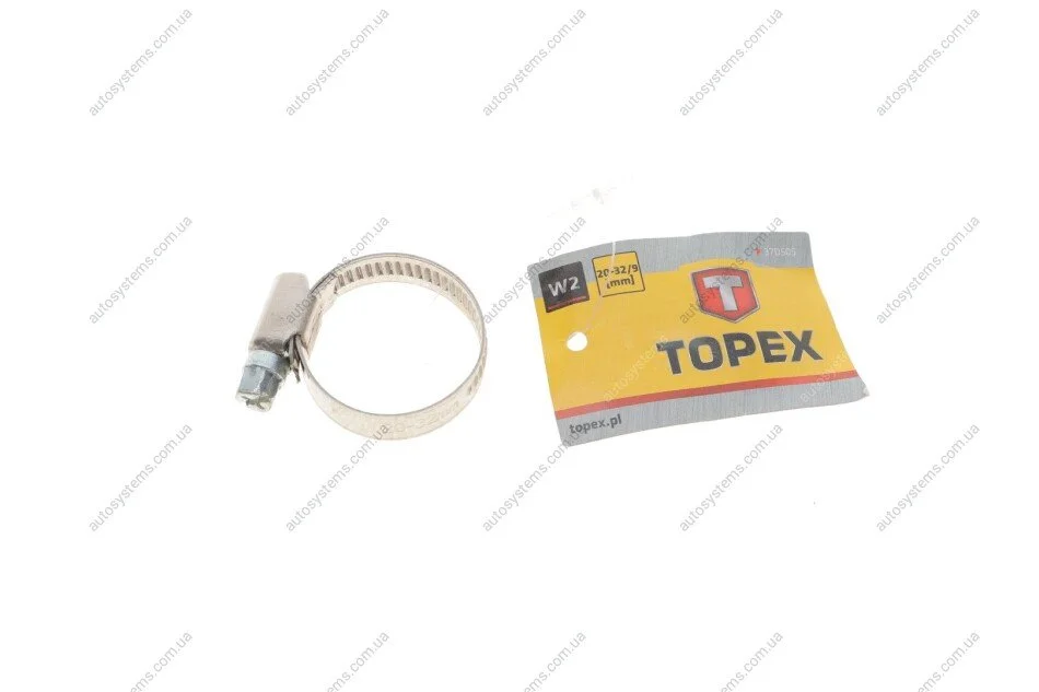 Хомут металевий (20-32/9mm) Topex 37D505 (фото 1)
