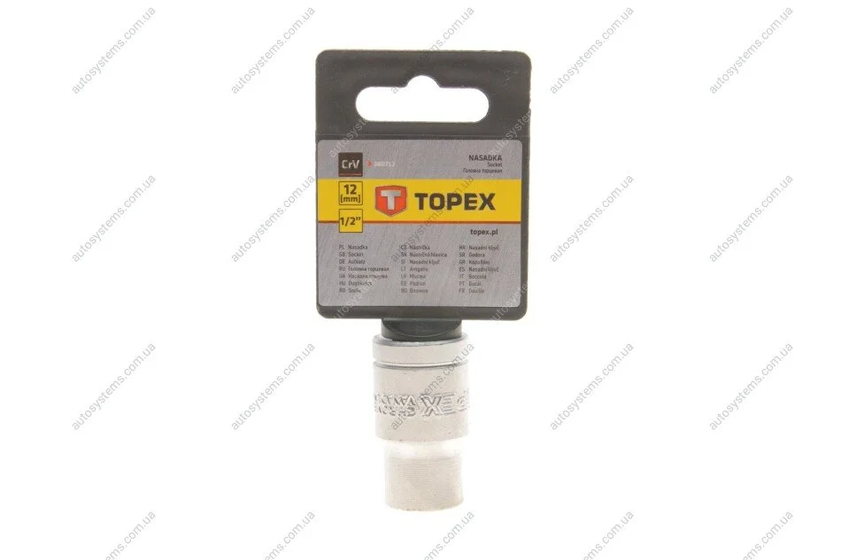 Головка торцева 1/2" 12 мм Topex 38D712 (фото 1)