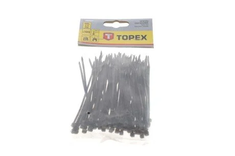 Набір стяжок пластикових 2,5x100 mm 100 од. (чорна) Topex 44E970