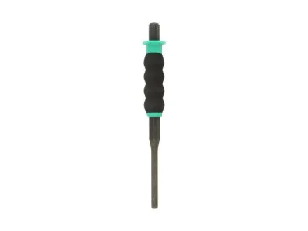 Виколотка тонкий, точний, ширина: 2 mm, довжина: 140 mm, ударний вал: 8 mm, ручка: захисна/м\'які/анти відкат, матеріал: Хром-молібденова сталь / Cr-Mo Toptul HBBA0214