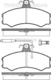 Колодки гальмівні передні TRISCAN 811010792 (фото 1)