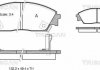 Колодки гальмівні передні TRISCAN 811040885 (фото 1)