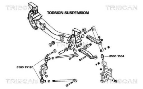 Шаровая опора TRISCAN 8500 1504