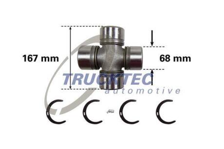 Крестовина вала карданного TRUCKTEC 01.34.037