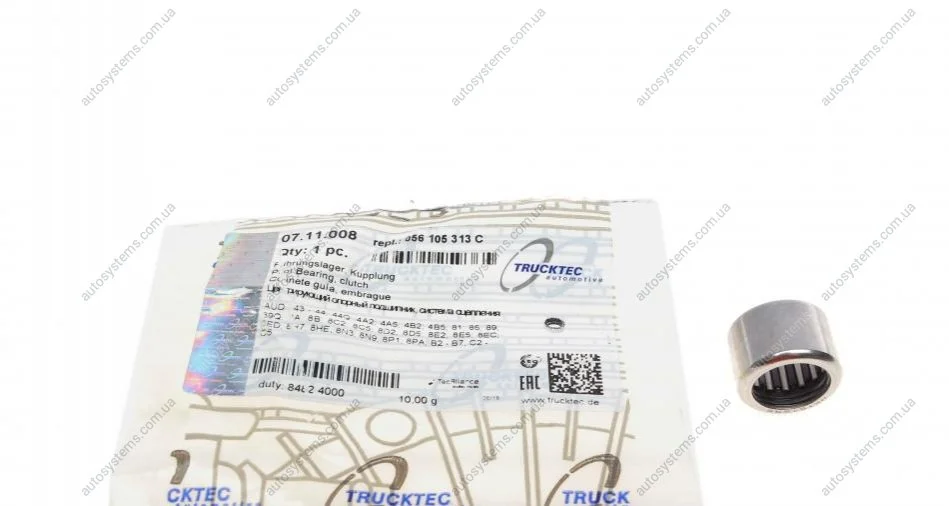 Підшипник колінвалу Audi/VW 1.6D/TD-1.9TDI (15x21x15) TRUCKTEC 07.11.008 (фото 1)